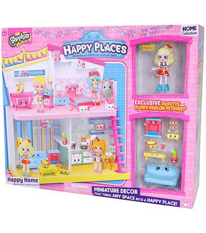 Ensemble de toilettage pour chiots Shopkins Happy Places Jessicake et Popette