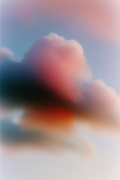 Étude de nuages rosés